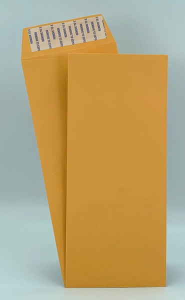 Minas Envelope #10 Policy (Open End) Envelope, 4 1/8 x 9 1/2, Premium 24lb. Kraft, Peel & Seal Flap, 500/Box - Select Office Supplies