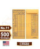 Cashier Depot CR680 Cashier's Bank Report Envelopes, 4 1/2" x 10 3/8", Brown Kraft, 24lb., 500/Box - Select Office Supplies