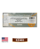 Cashier Depot EZ465 Cashier's Drop Report Envelope, 4 1/8" x 9 1/2", Premium 24lb White, Gum Flap, 500/Box - Select Office Supplies
