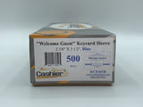 Cashier Depot "Welcome Guest" Keycard Sleeve, 2 3/8" X 3 1/2", Blue, 24lb., 500/Box - Select Office Supplies