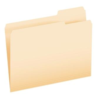 Manila File Folders, Letter Size, 3 Tab, 150 per Box - Select Office Supplies