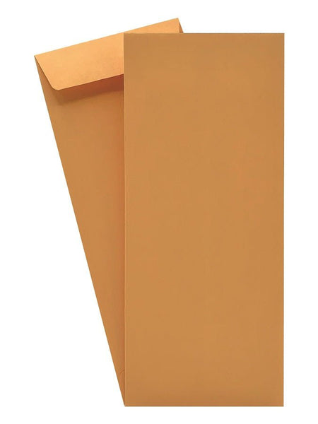 Minas Envelope #10 Policy (Open End) Envelope, 4 1/8 x 9 1/2, Premium 24lb. Kraft, Gum Flap, 500/Box - Select Office Supplies
