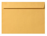 Minas Envelope 10" x 13" Booklet Envelopes, Sturdy 28lb. Brown Kraft, Gum Flap, 100/Box - Select Office Supplies
