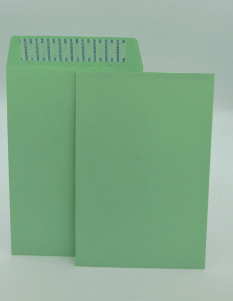 Minas Envelope 6" x 9" Catalog (Open End) Envelopes, Premium 24lb. Green, Peel & Seal Flap, 100/Box - Select Office Supplies