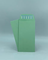 Minas Envelope #7 Coin Envelopes, 3-1/2" X 6-1/2", Green, 24lb., Peel & Seal Flap, 500/Box - Select Office Supplies
