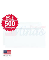 Minas Envelope No. 9 Business Envelope, 3 7/8" X 8 7/8" , Security Tinted, 24lb, White, 500/Box - Select Office Supplies