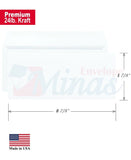 Minas Envelope No. 9 Business Envelope, 3 7/8" X 8 7/8" , Security Tinted, 24lb, White, 500/Box - Select Office Supplies