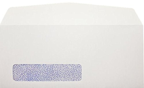 Minas Envelope No. 9 Business Envelope, Left Window, 3 7/8" X 8 7/8", Security Tinted, 24lb, White, 500/Box - Select Office Supplies